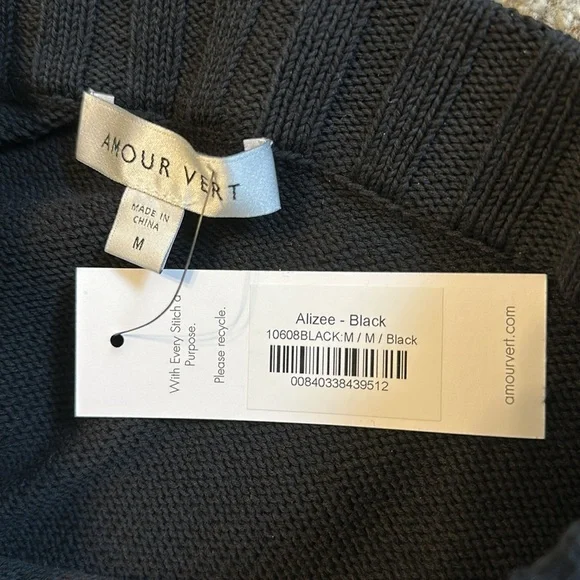 NWT Amour Vert 100% Organic Cotton Alizee Skirt, Medium, Black - Picture 7 of 8